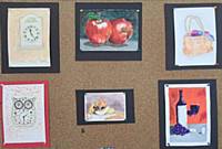 Paintings produced by group members for the February's Theme of the Month - Still Life 🎨